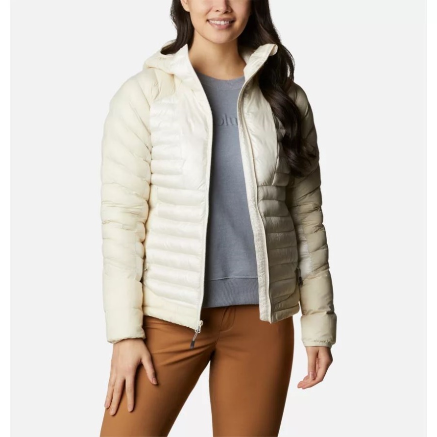 Chalk Columbia Damen-Kapuzenjacke Mit Labyrinthschlaufe Und Isolierung
