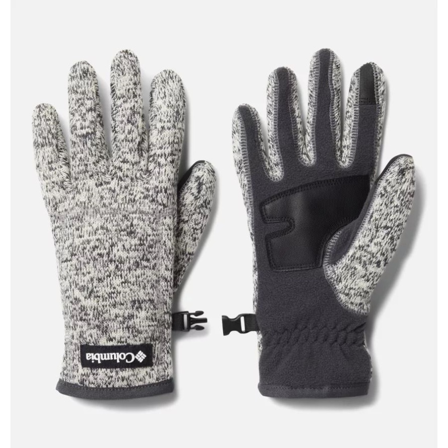 Chalk Heather Columbia Damen Pullover Wetter Fleece Handschuhe