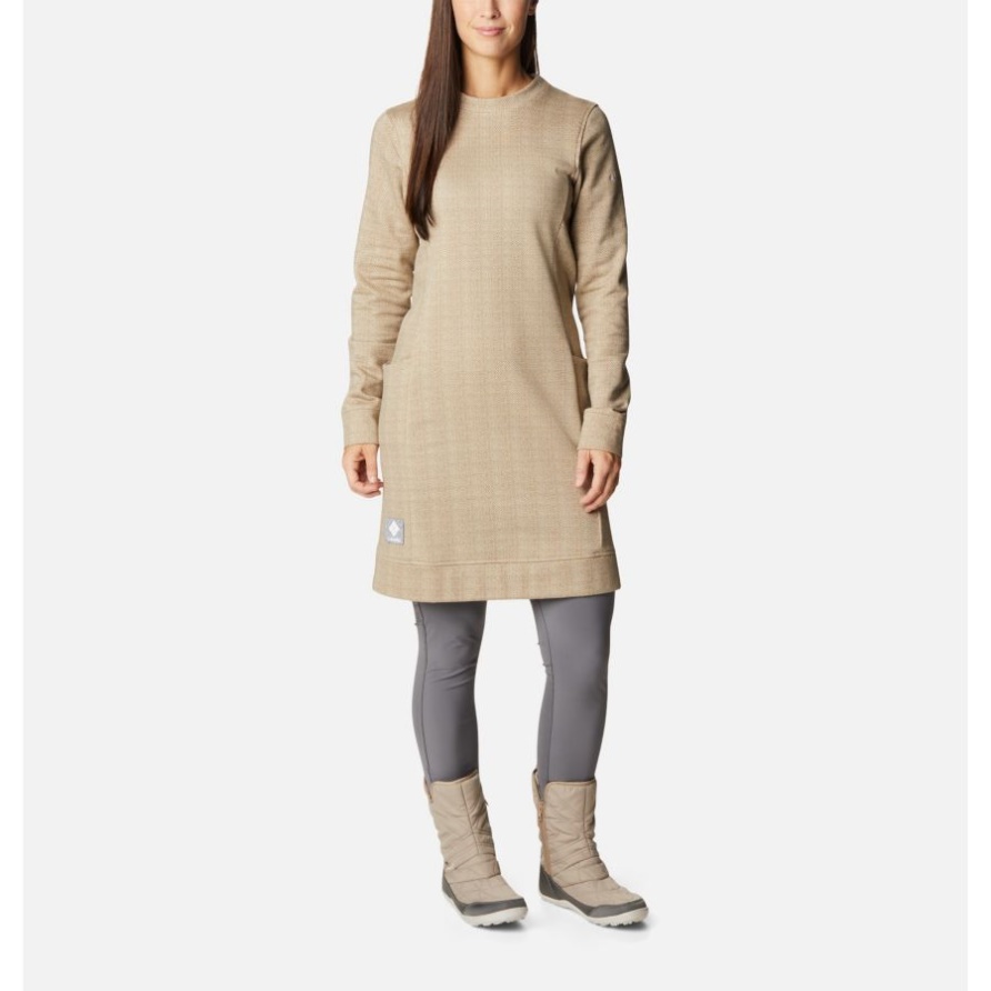 Columbia Lodge-Kleid Mit Kreide-Fischgrätenmuster Für Damen Columbia