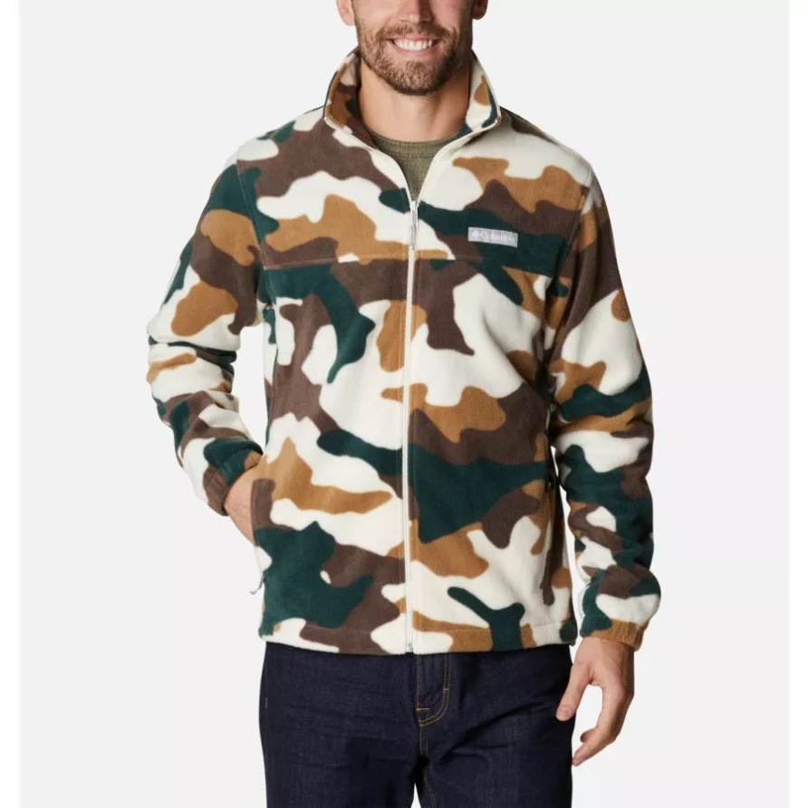 Chalk Mod Camo Columbia Steens Mountain Fleecejacke Für Herren Mit Print