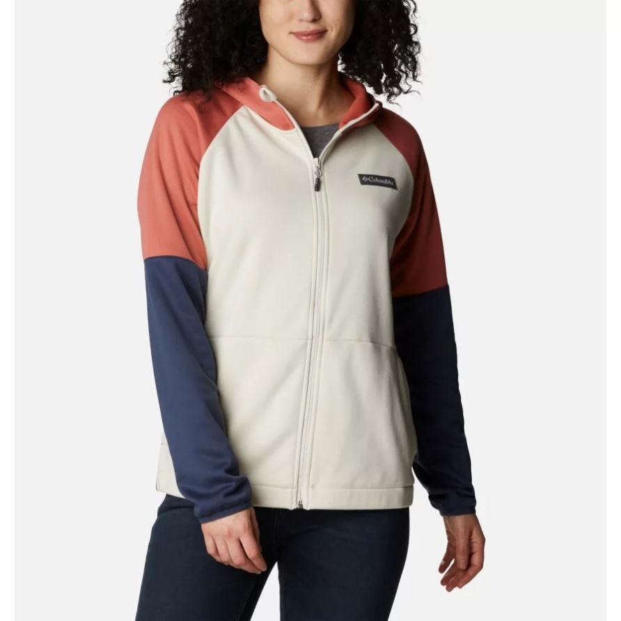 Chalk/nocturnal Windgates-fleecejacke Mit Durchgehendem Reißverschluss Für Damen Columbia