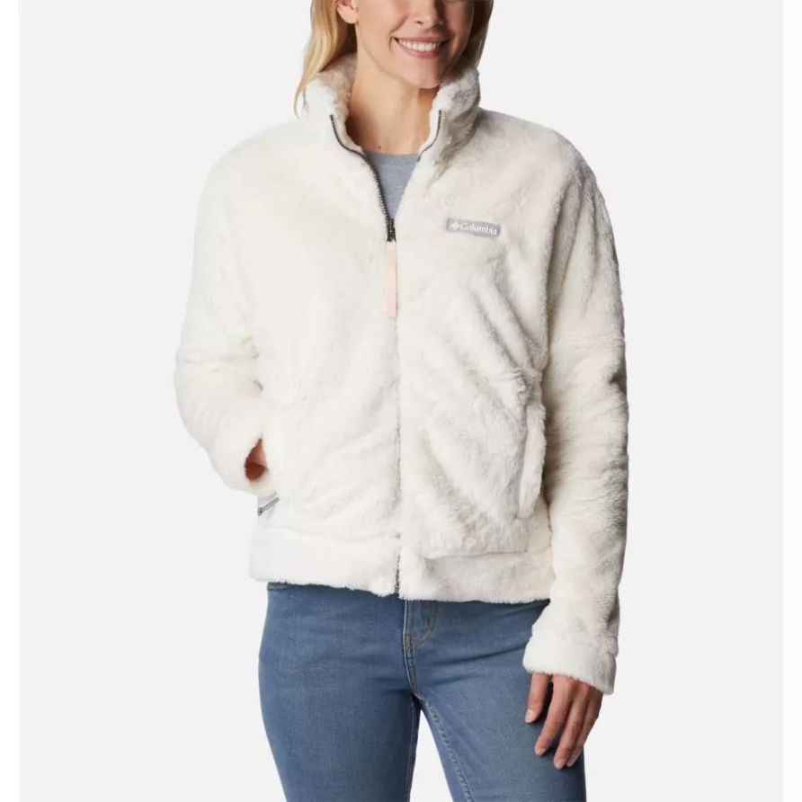 Kreide/pfirsichblüte Wendbare Damen-fleecejacke Mit Bündelung Columbia