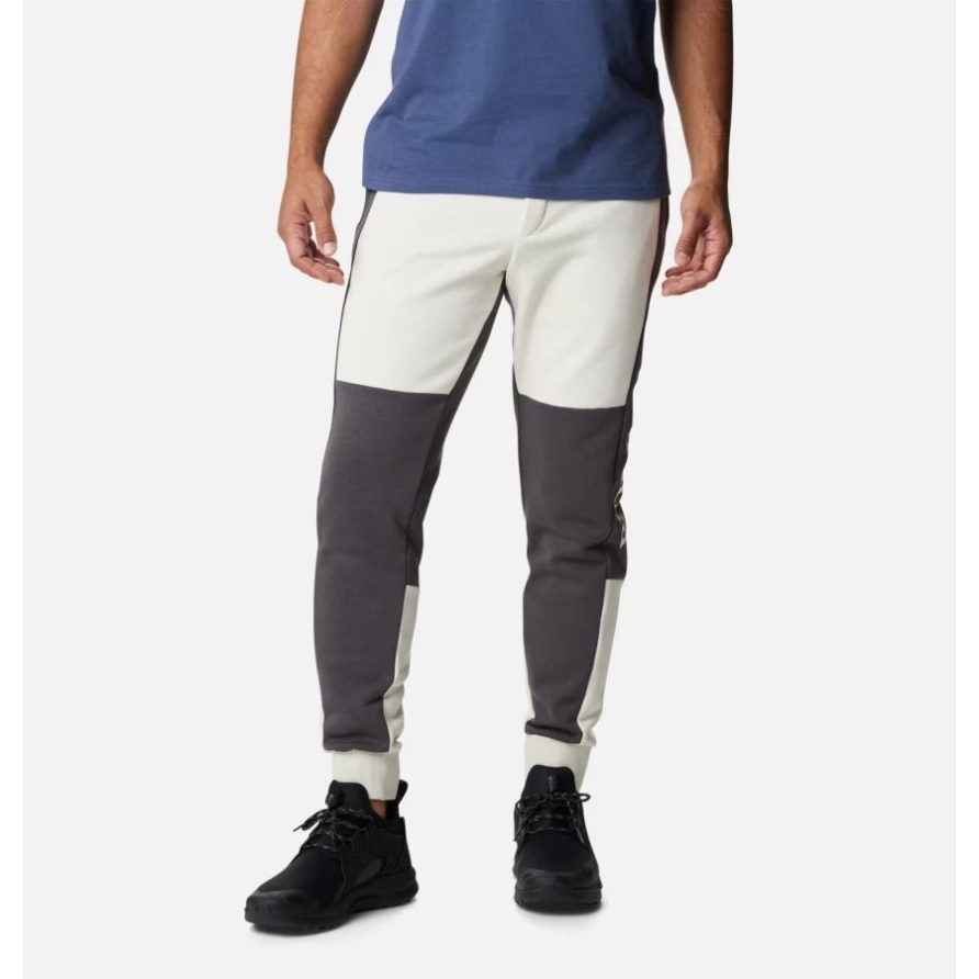 Chalk/Shark Lodge Colourblock-Jogginghose Für Herren Columbia