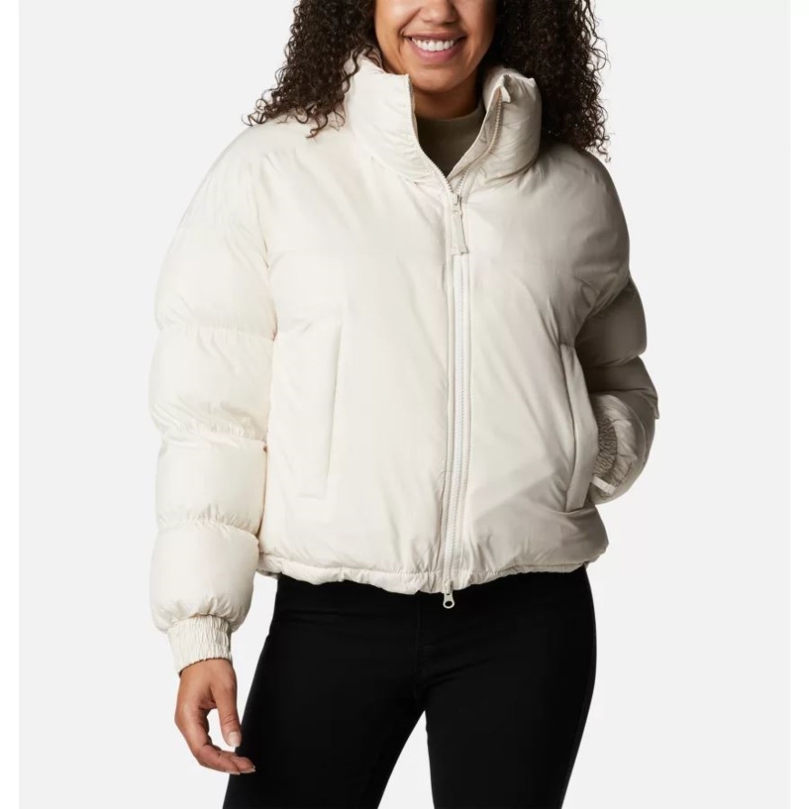 Chalk Damen Pike Lake Isolierte Kurz Geschnittene Daunenjacke Columbia