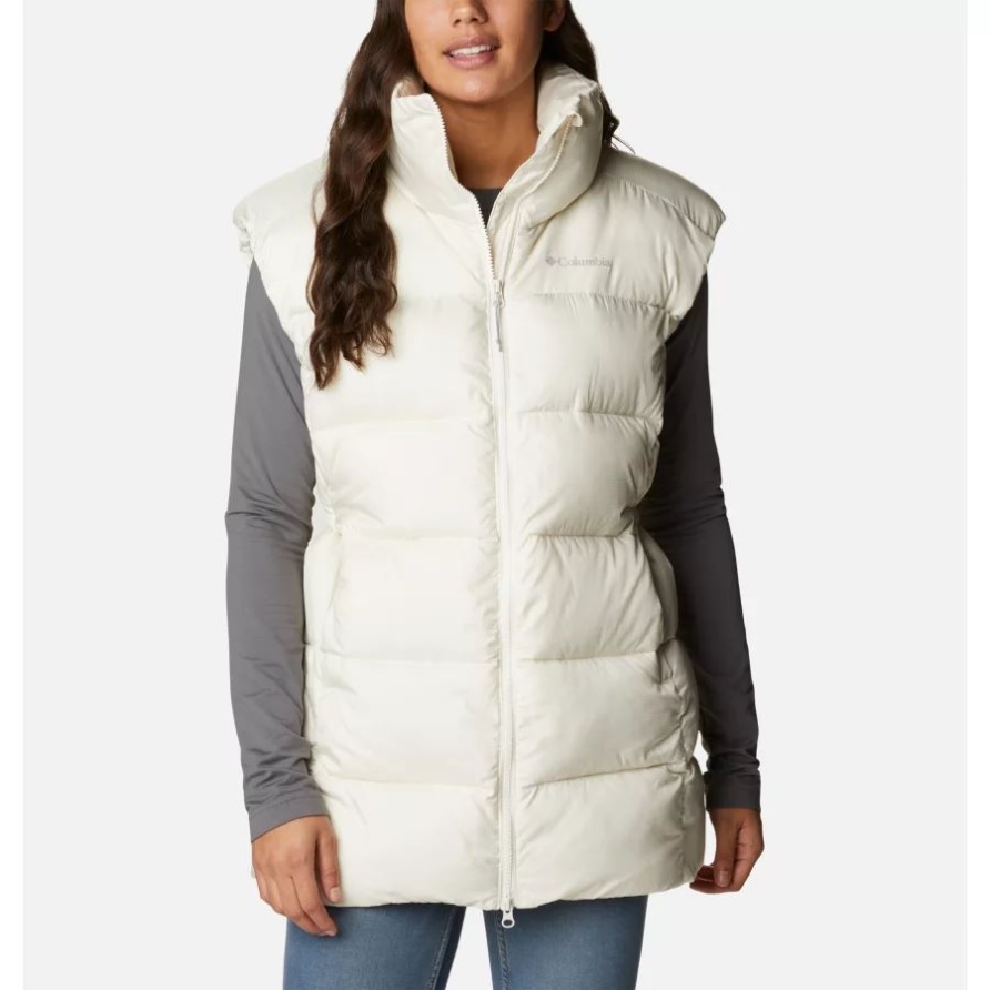 Chalk Damen Puffect Mid Puffer Weste Columbia