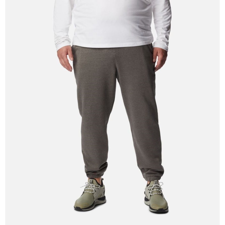 Charcoal Heather/black Stacked Gem Columbia Trek Joggers Für Herren Big Columbia