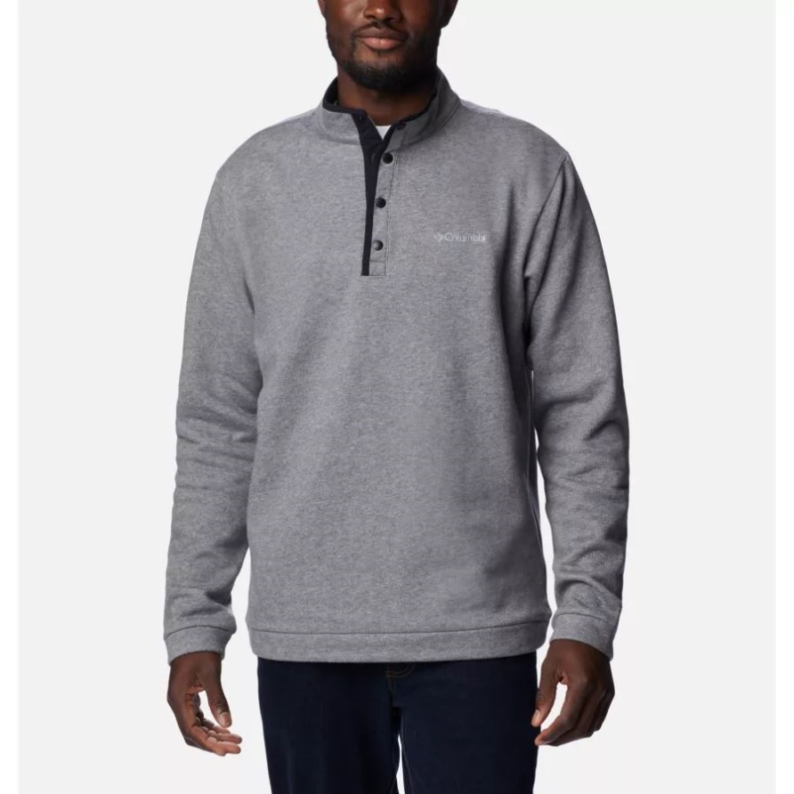 Anthrazit Meliert Herren Hart Mountain Half Snap Hemd Columbia