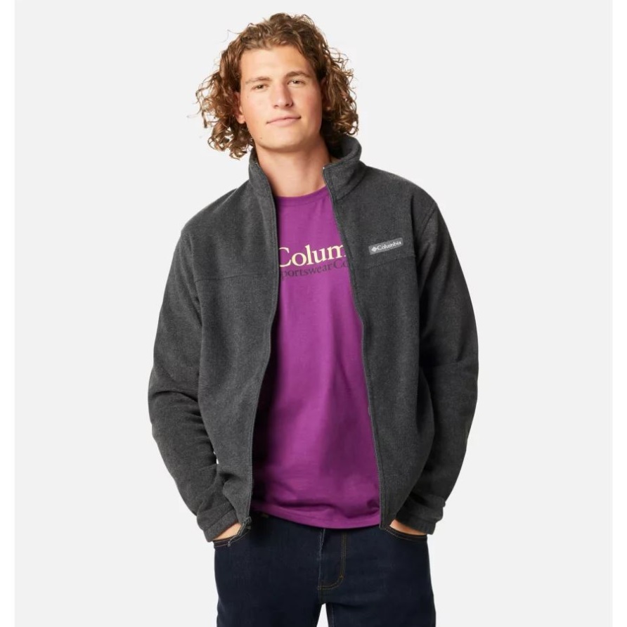 Anthrazit Meliert Steens Mountain 2.0 Fleecejacke Mit Durchgehendem Reißverschluss Für Herren Columbia