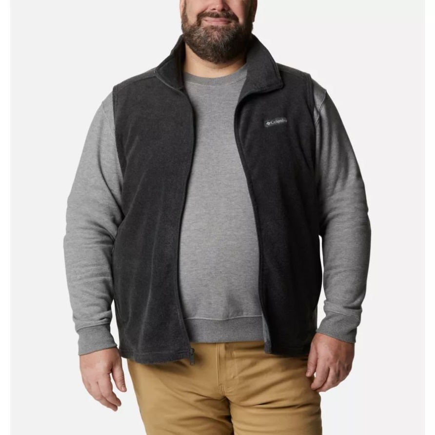 Anthrazit Meliert Steens Mountain Fleece Weste Für Herren Big Columbia
