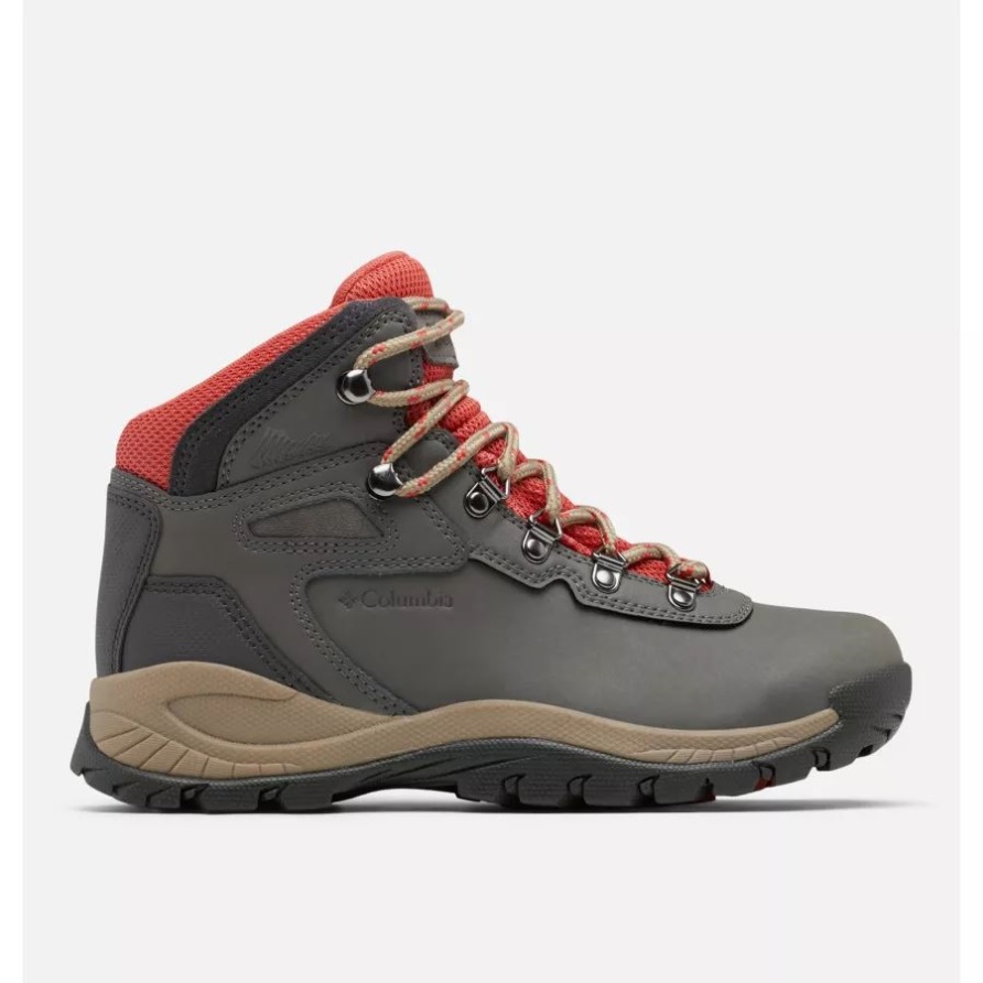 Charcoal/scorched Coral Columbia Newton Ridge Plus Wasserdichter Wanderschuh Für Damen