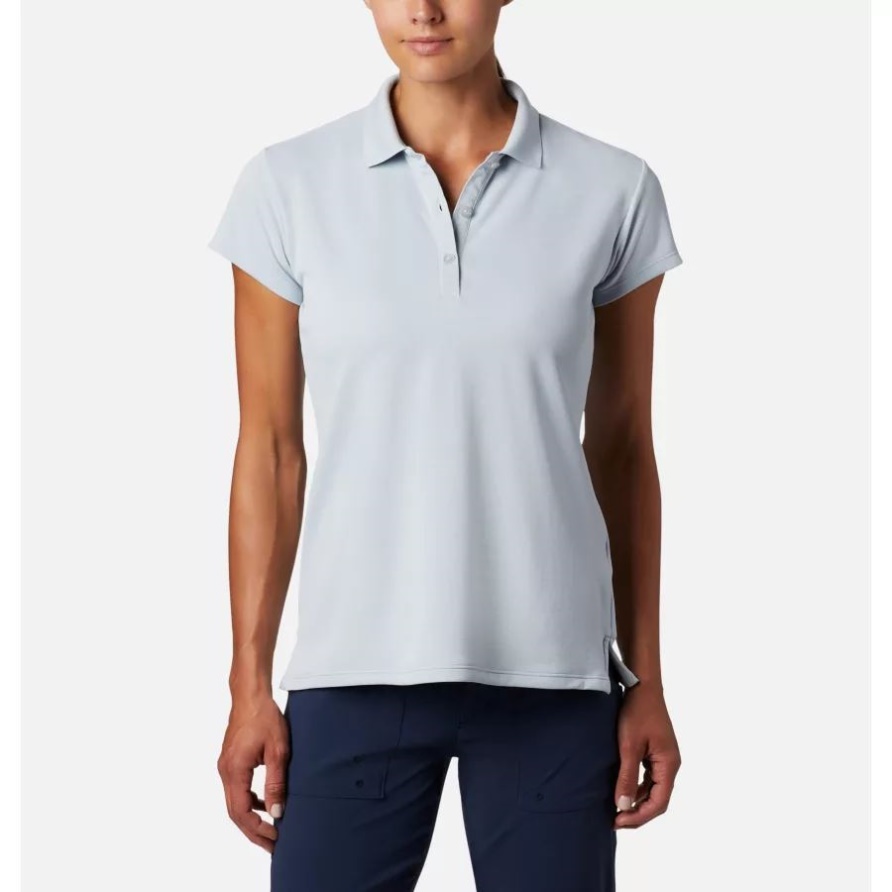 Cirrus Grey Columbia Damen PFG Innisfree Kurzarm-Poloshirt