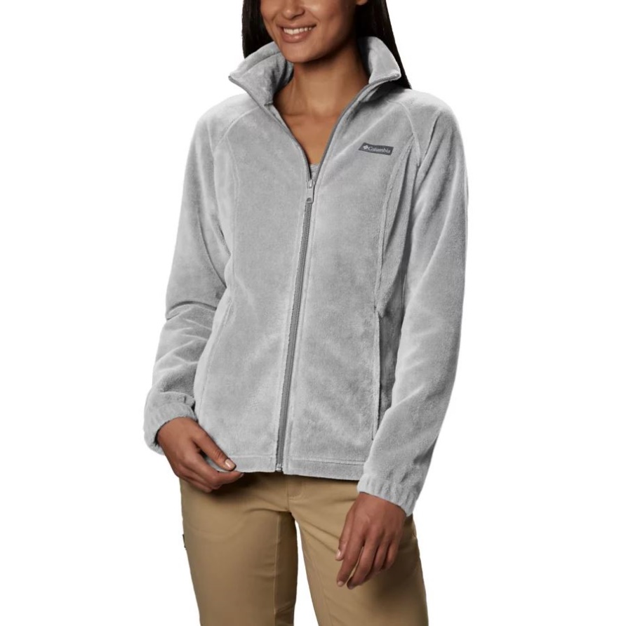 Cirrus Grey Heather Columbia Damen-Benton-Federn Mit Durchgehendem Reißverschluss, Petite