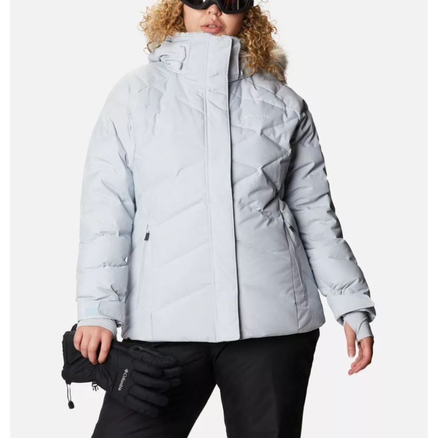 Cirrus Grey Metallic Columbia Lay D Down II Jacke Für Damen In Übergröße