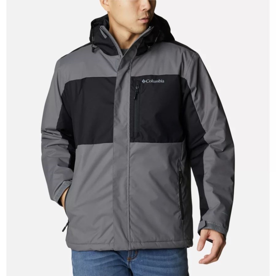 Stadtgrau/schwarz Columbia Tipton Peak Ii Isolierte Jacke Für Herren
