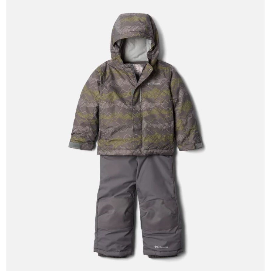 City Grey Dot Scape Print/Columbia Grey Columbia Buga-Set Für Kleinkinder