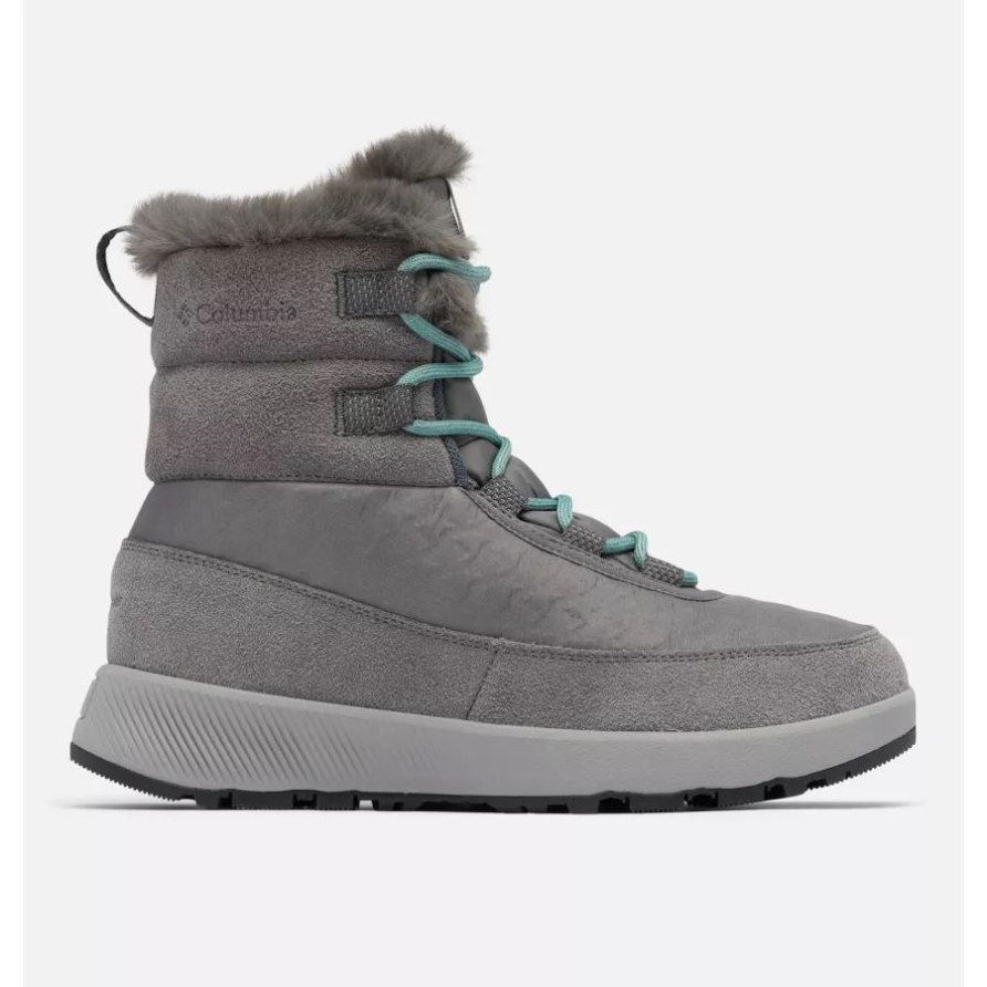 City ​​grey/dusty Green Damen-pisteside Peak Omni-heat Infinity Luxe Boot Columbia