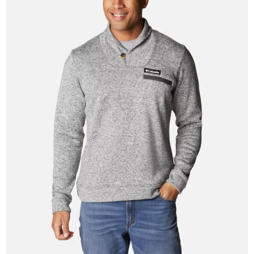 City Grey Heather Columbia Herrenpullover Weather Fleece Pullover