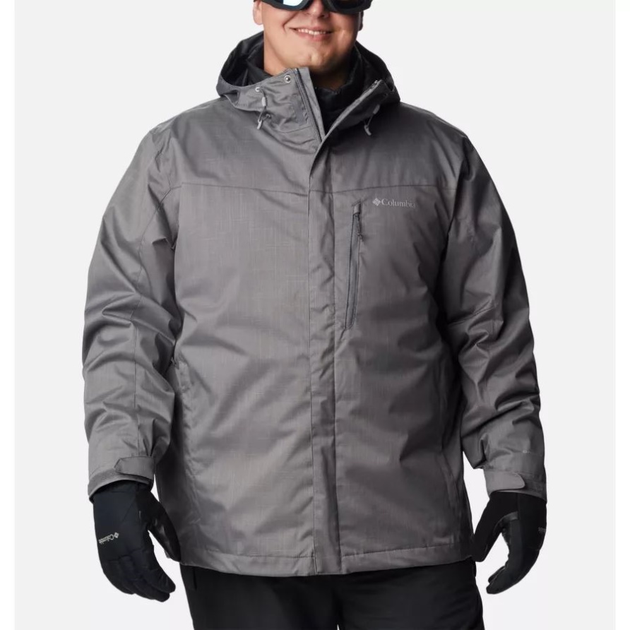 City ​​grey Melange Whirlibird Iv Interchange Jacket Big Columbia Für Herren