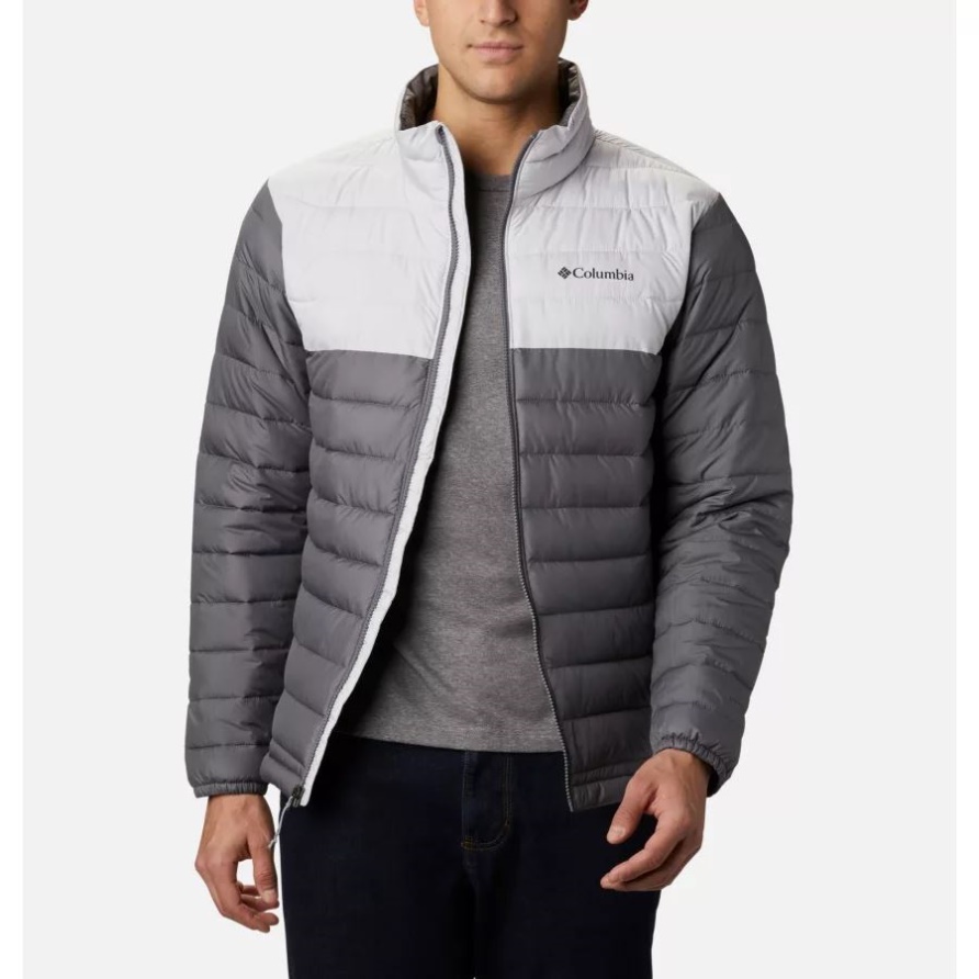 City ​​grey/nimbus Grey Columbia Puder Lite Isolierte Jacke Für Herren Groß
