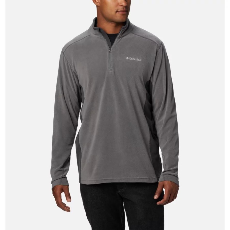 City Grey/Shark Columbia Klamath Range II Fleecepullover Mit Halbem Reißverschluss Für Herren