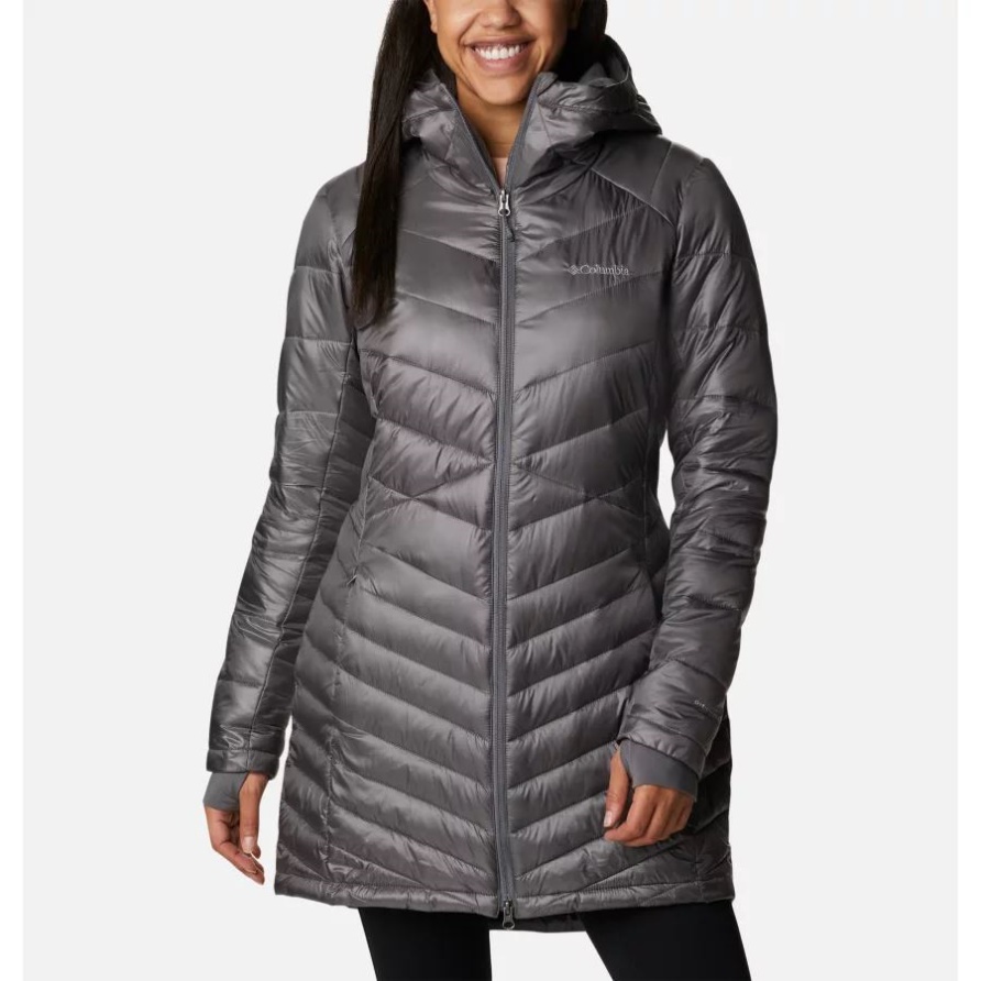 City Grey Joy Peak Omni-Heat Infinity Mittelisolierte Kapuzenjacke Für Damen Columbia