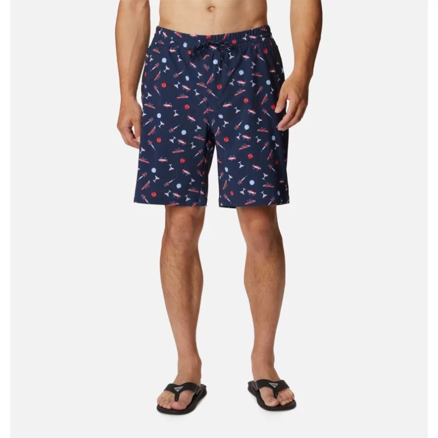 Collegiate Navy Boozy Bobbers Columbia Herren Pfg Super Slack Tide Hybrid Wassershorts
