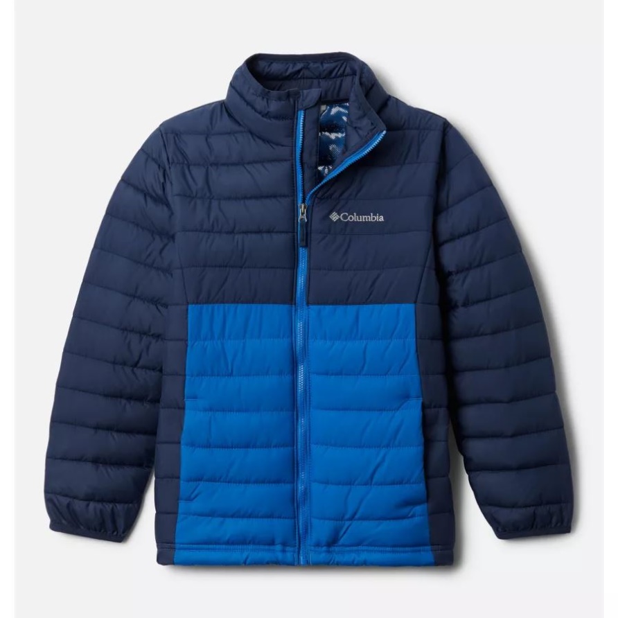 Collegiate Navy/Bright Indigo Columbia Powder Lite Jungen-Isolierjacke