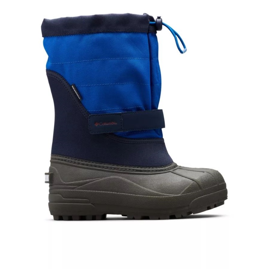 Collegiate Navy/chili Powderbug Plus Ii Schneestiefel Für Kleine Kinder Columbia