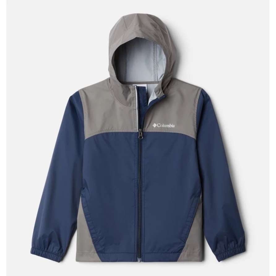 Collegiate Navy/city Grey Glennaker Regenjacke Für Jungen Columbia