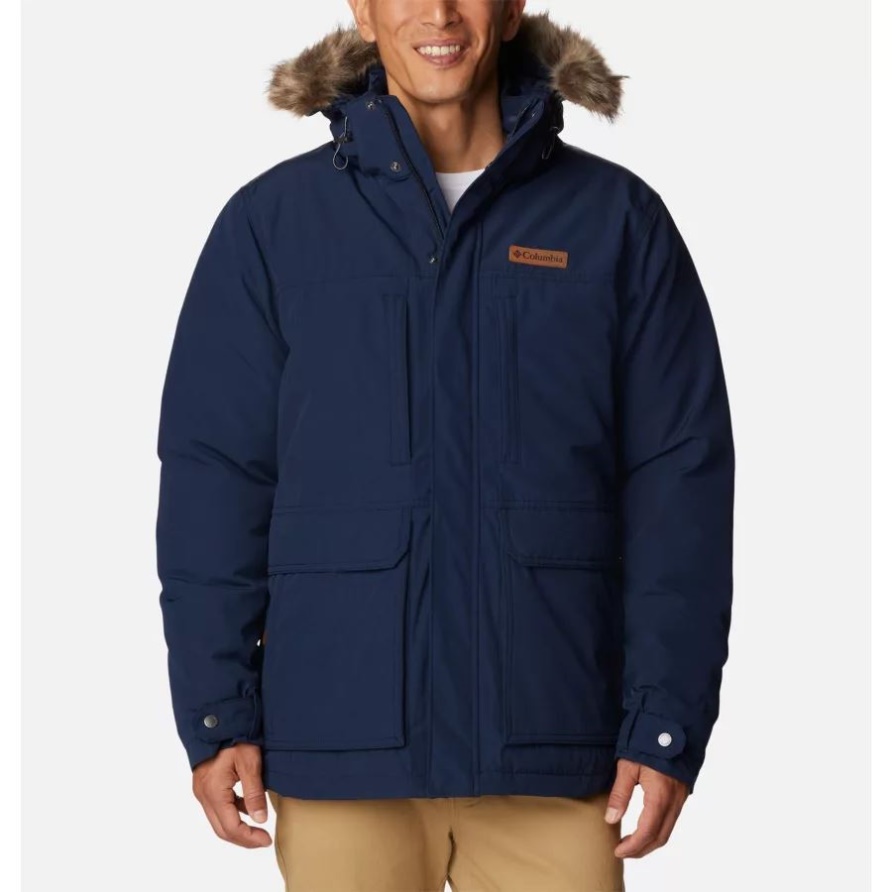 Collegiate Navy Columbia Marquam Peak Jacke Für Herren