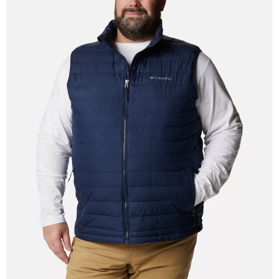 Collegiate Navy Columbia Herren Powder Lite Weste Groß