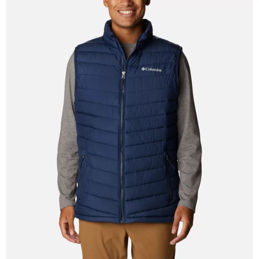 Collegiate Navy Columbia Weste Mit Schrägkante Für Herren