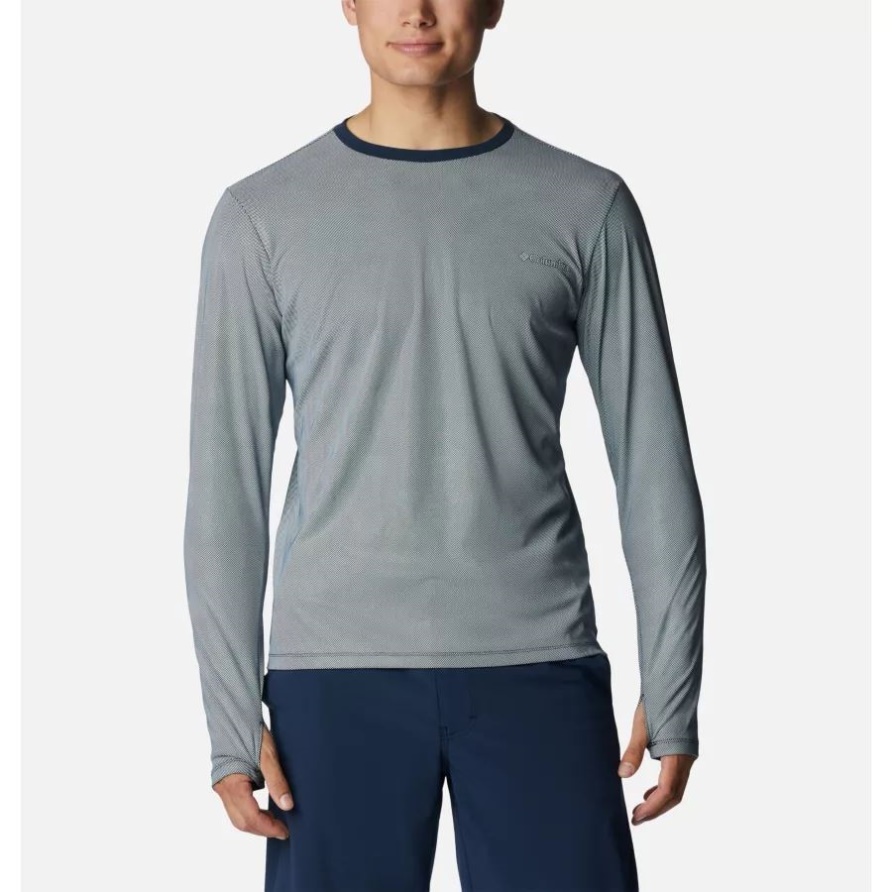 Collegiate Navy Columbia Herren-Sonnenabweiser Summerdry Langarmshirt