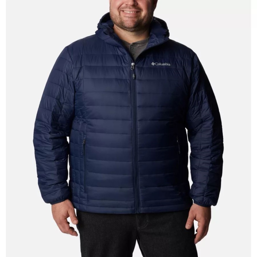 Collegiate Navy Columbia Herren Voodoo Falls 590 Turbodown Kapuzenjacke Groß