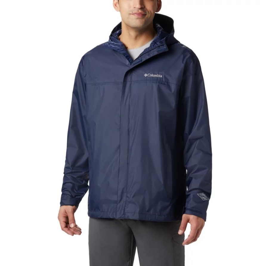 Collegiate Navy Columbia Wasserdichte Ii Regenjacke Für Herren Groß