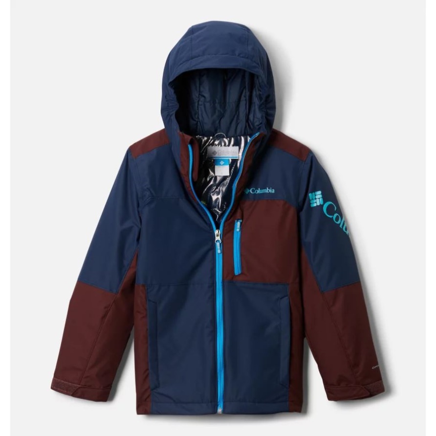 Collegiate Navy/elderberry Timberturnerii-Jacke Für Jungen Columbia