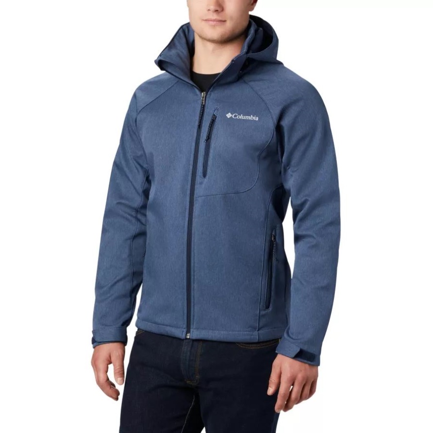 Collegiate Navy Heather Columbia Cascade Ridge II Softshelljacke Für Herren