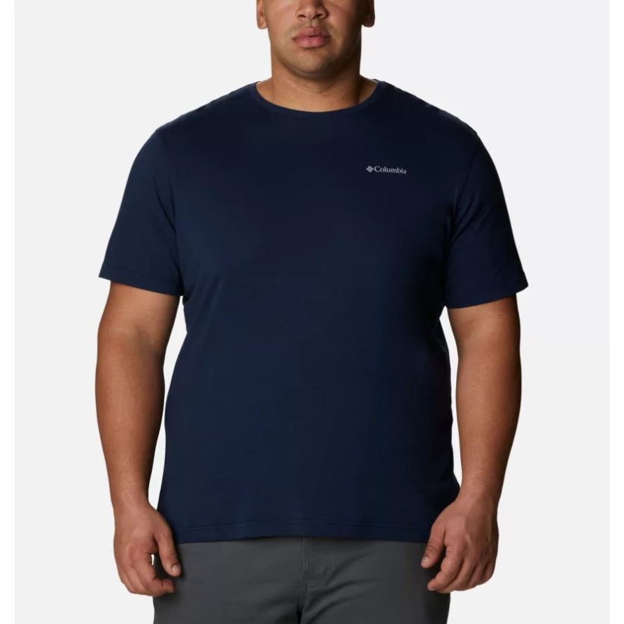 Collegiate Navy Heather Thistletown Hills Kurzarmhemd Für Herren Big Columbia