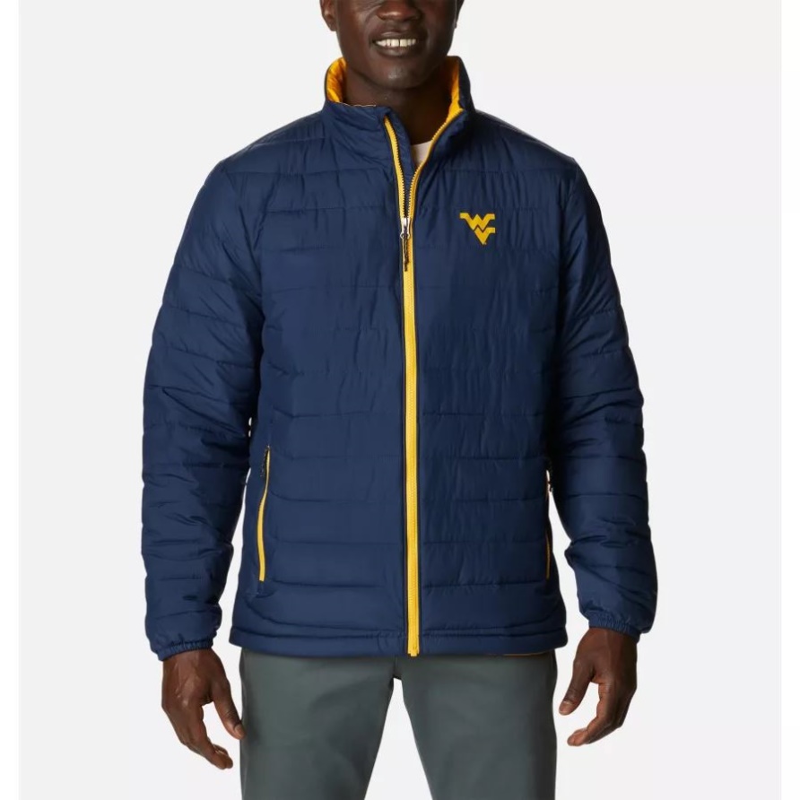Collegiate Navy Collegiate Powder Lite Jacke Für Herren West Virginia Columbia