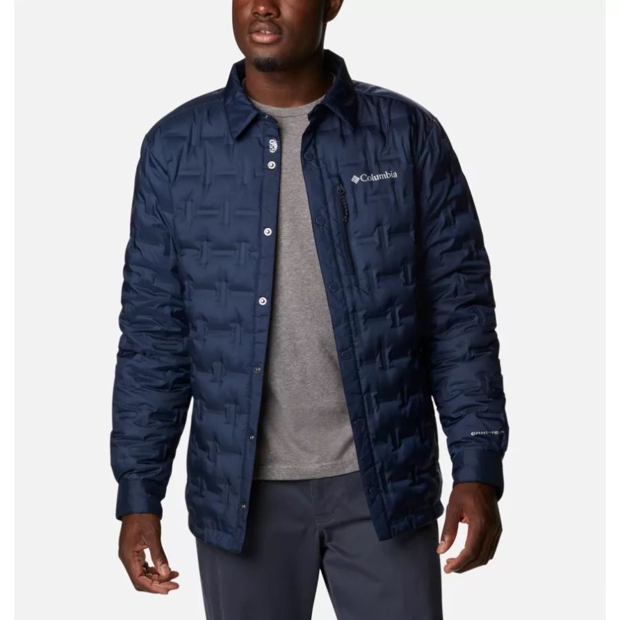 Collegiate Navy Delta Ridge Hemdjacke Für Herren Columbia