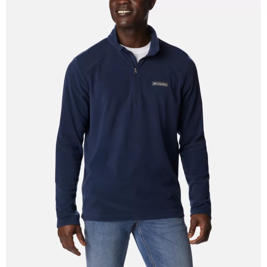 Collegiate Navy Lake Aloha Fleecepullover Mit Halbem Reißverschluss Für Herren Columbia