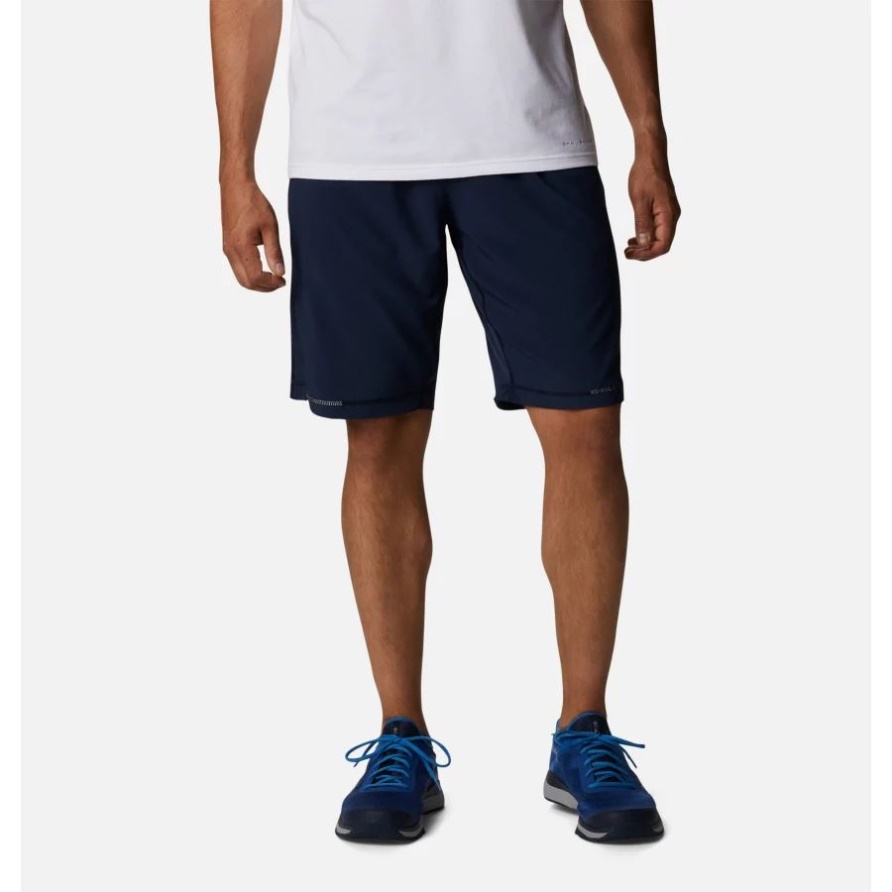 Collegiate Navy Men's Stealth Camp Active Short Columbia
