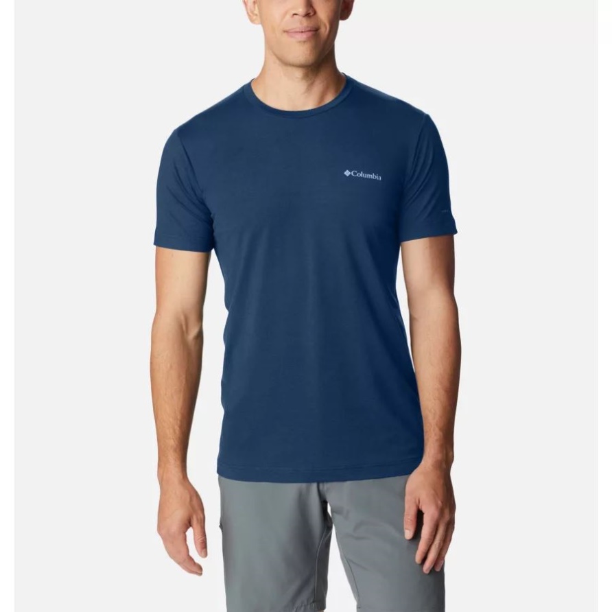 Collegiate Navy Technisches T-shirt Mit Rundhalsausschnitt Für Herren Columbia