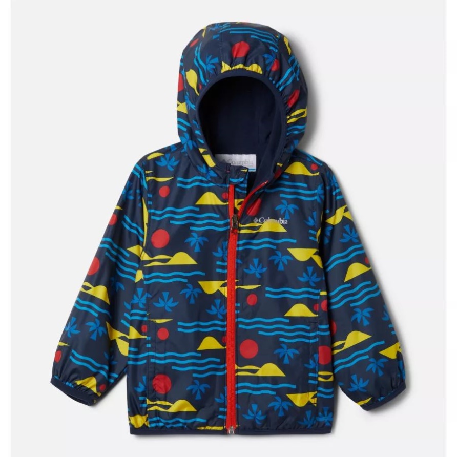 Collegiate Navy Seaside Columbia Kleinkind Mini Pixel Grabber II Windjacke