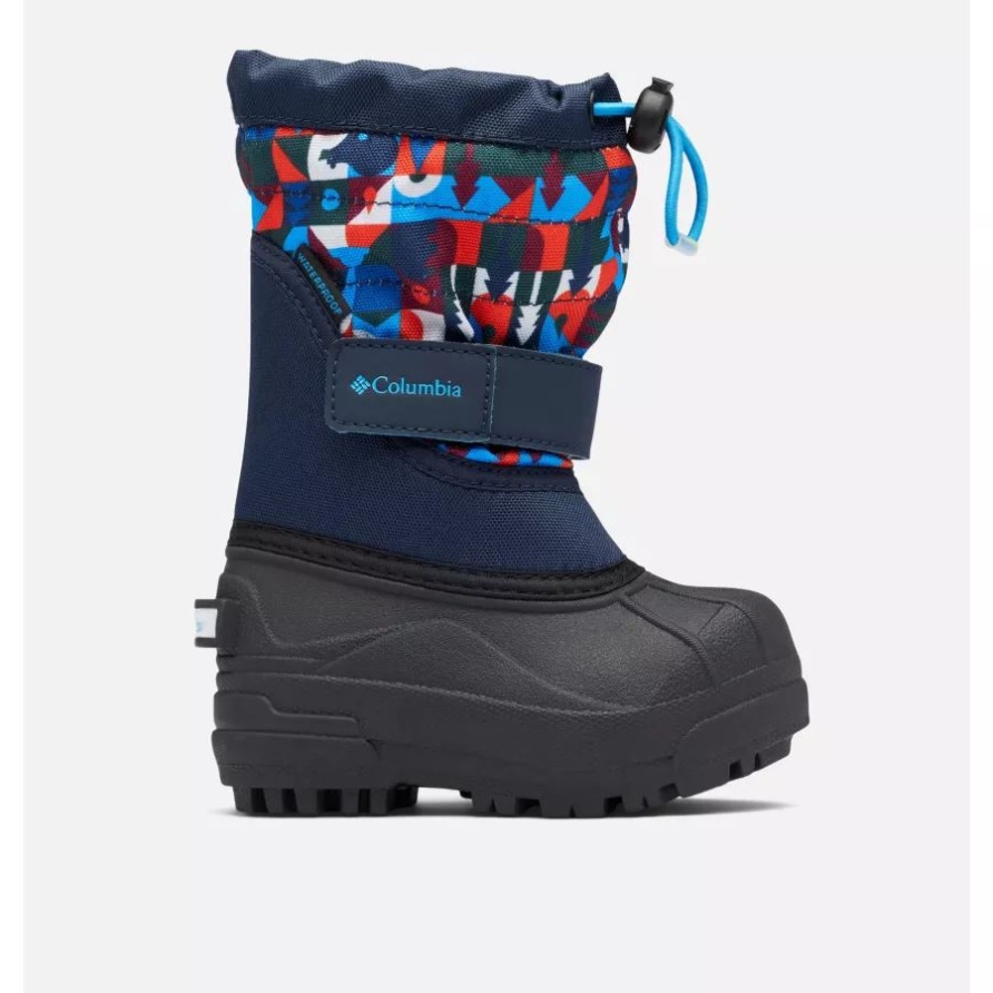 Collegiate Navy/static Blue Kleinkind Powderbug Plus Ii Schneestiefel Columbia