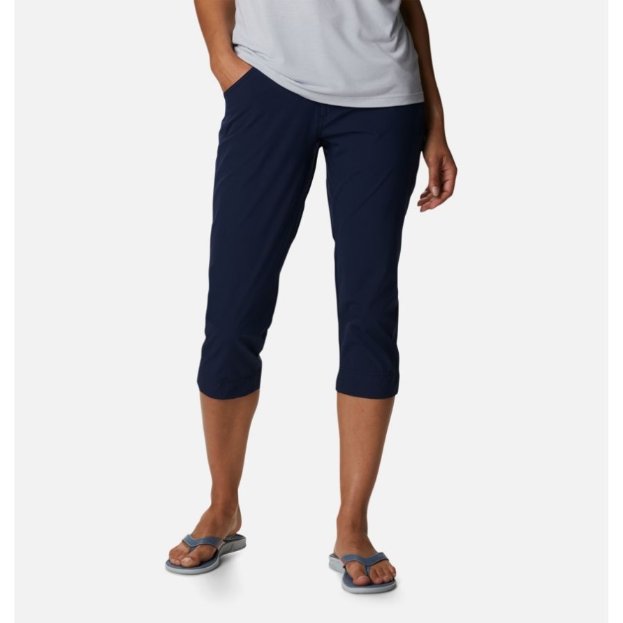 Collegiate Navy Damen Pfg Coral Point Capris Columbia