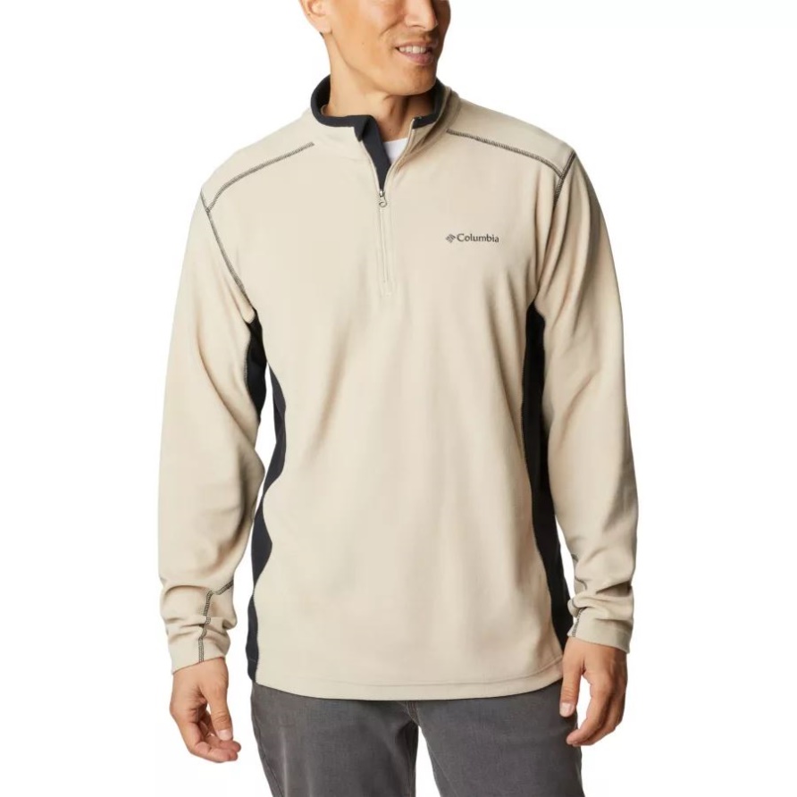 Columbia Ancient Fossil/Schwarz Klamath Range II Fleecepullover Mit Halbem Reißverschluss Für Herren