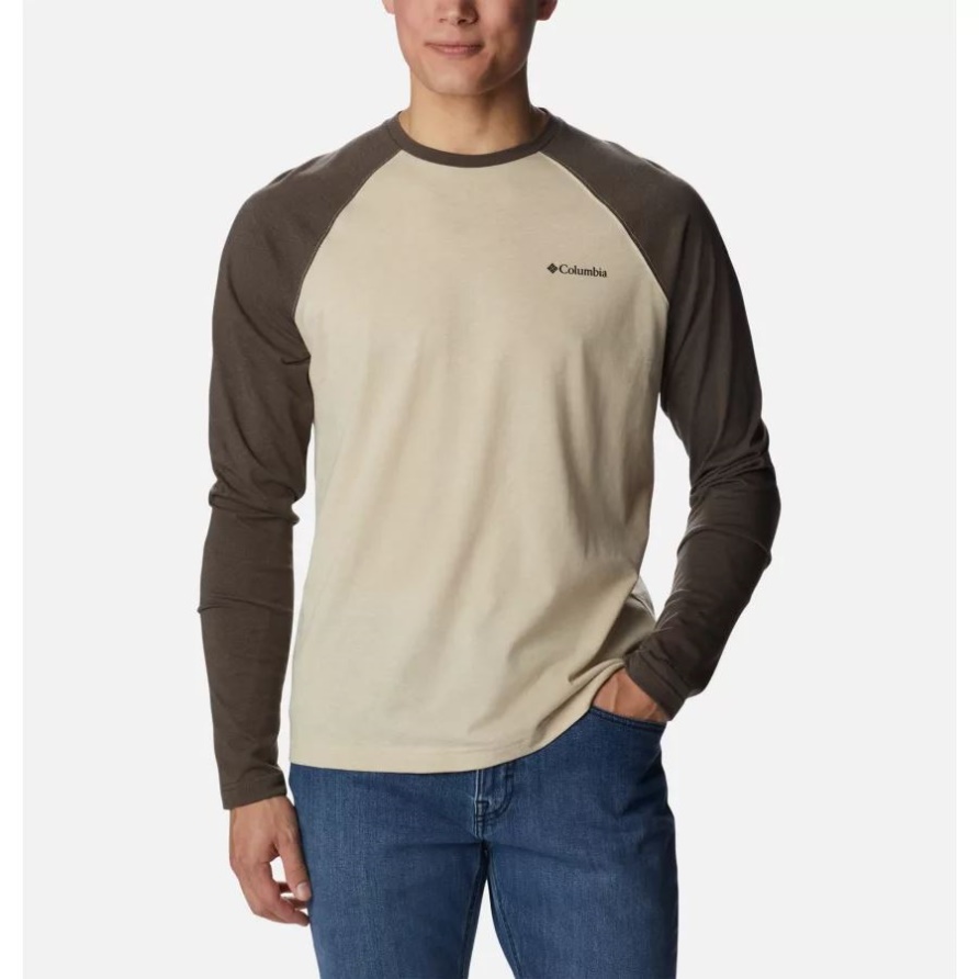 Kolumbien Alten Versteinerten Heidekraut/Cordovan Herren Thistletown Hills Raglan-Shirt