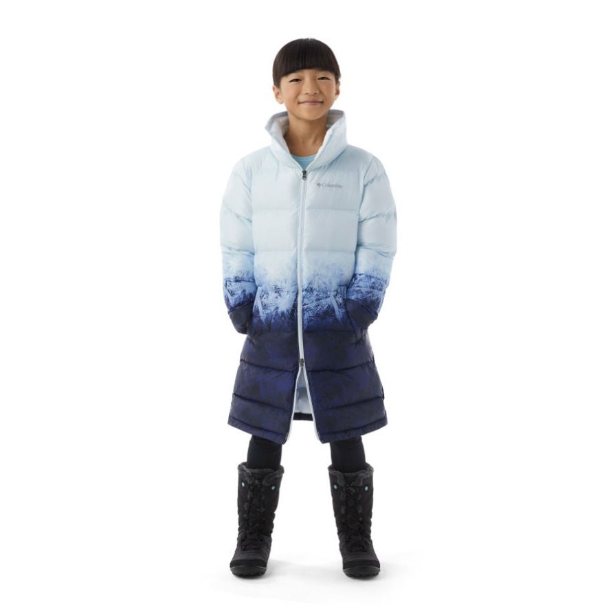 Columbia Aristocrat Elsa Tundra Ombre Disney Elsa Lange Pufferjacke Für Mädchen