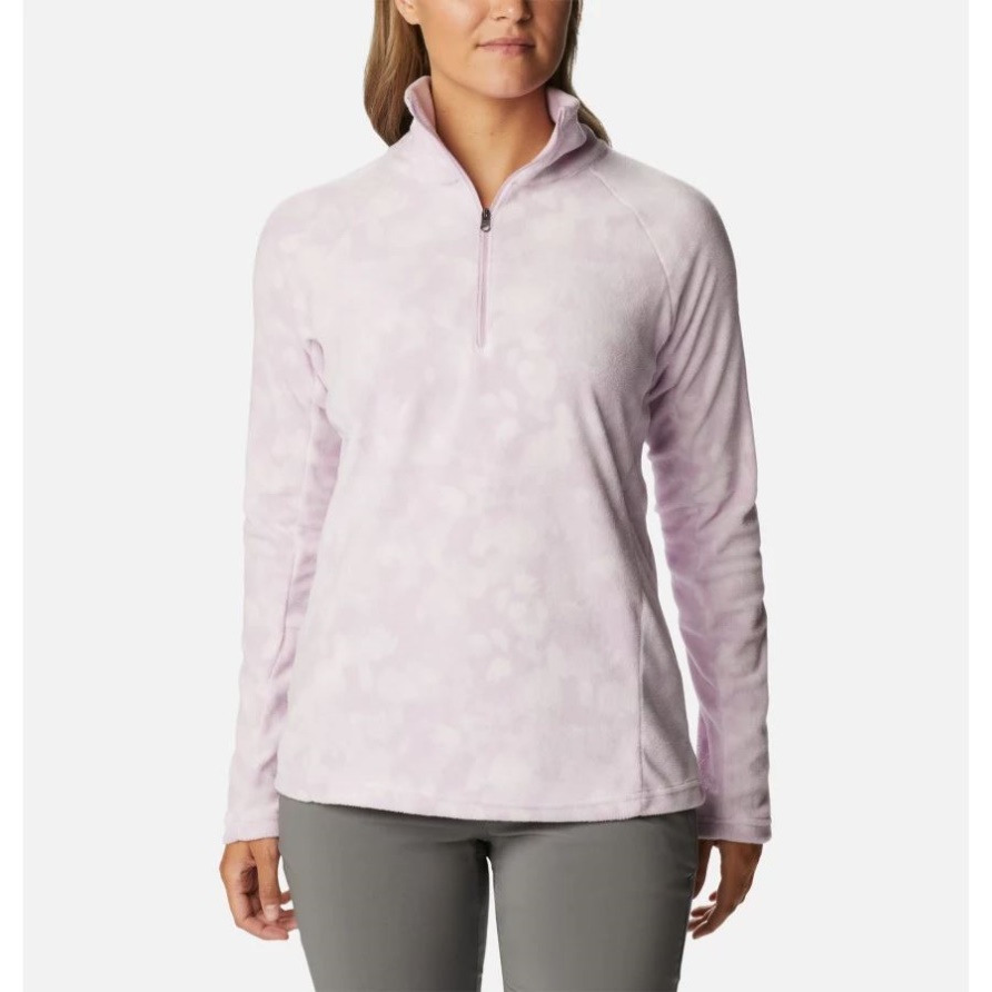 Columbia Aura Solarized Print Damen-Pullover Mit Halbem Reißverschluss Und Glazialem IV-Print